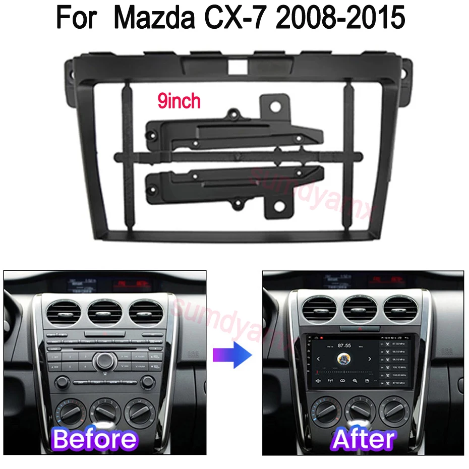 9 inch Car Radio Fascias Frame For Mazda CX-7 CX 7 2008-2015 Stereo Panel Dashboard Installation Trim GPS DVD Accessory
9 inch Car Radio Fascias Frame For Mazda CX-7 CX 7 2008-2015 Stereo Panel Dashboard Installation Trim GPS DVD Accessory