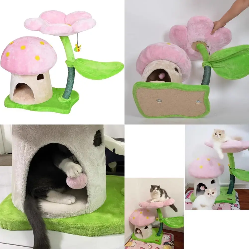 Многослойная рама для лазанья для кошек с цветочным дизайном, большая когтеточка из сизаля и грибной коткой
Многослойная рама для лазанья для кошек с цветочным дизайном, большая когтеточка из сизаля и грибной коткой