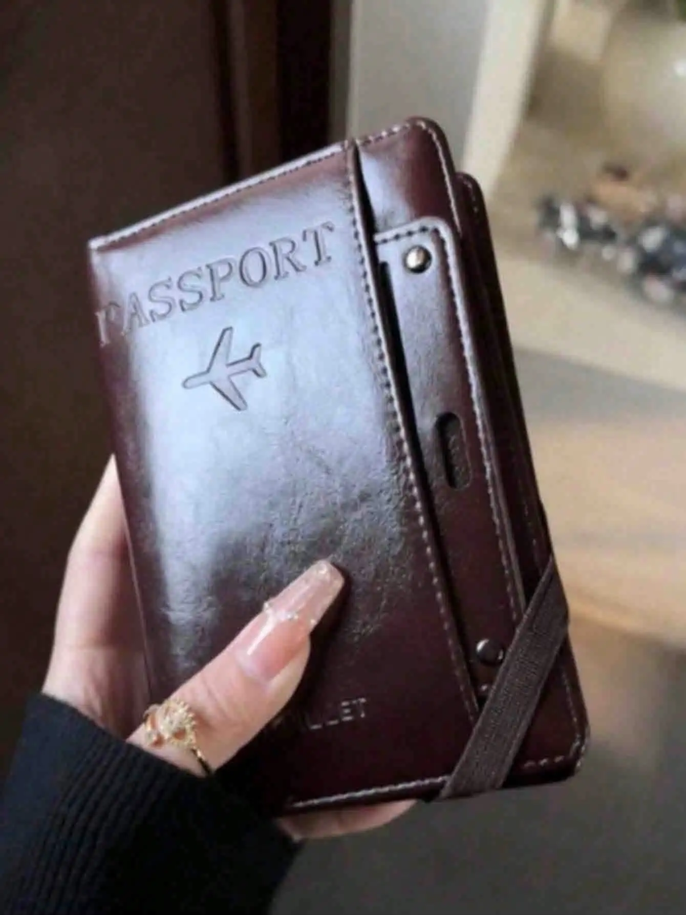 RFID Blocking Passport Holder & Vaccine Card Organizer, Lightweight PU Travel Passport Wallet With Vaccine Card Slot, Compatible With Passport Stamps, Unisex (Travel, Visa, ID), Fashionable Design, Smooth Touch, Suitable For Visa Application, Minimalist S
RFID Blocking Passport Holder & Vaccine Card Organizer, Lightweight PU Travel Passport Wallet With Vaccine Card Slot, Compatible With Passport Stamps, Unisex (Travel, Visa, ID), Fashionable Design, Smooth Touch, Suitable For Visa Application, Minimalist S