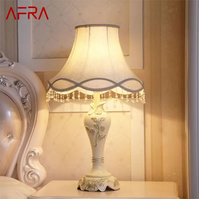 AFRA A European Table Lamp Floor Light Luxurious Living Room Bedroom Study Villa LED Retro Creativity Bedside Desk Light
AFRA A European Table Lamp Floor Light Luxurious Living Room Bedroom Study Villa LED Retro Creativity Bedside Desk Light