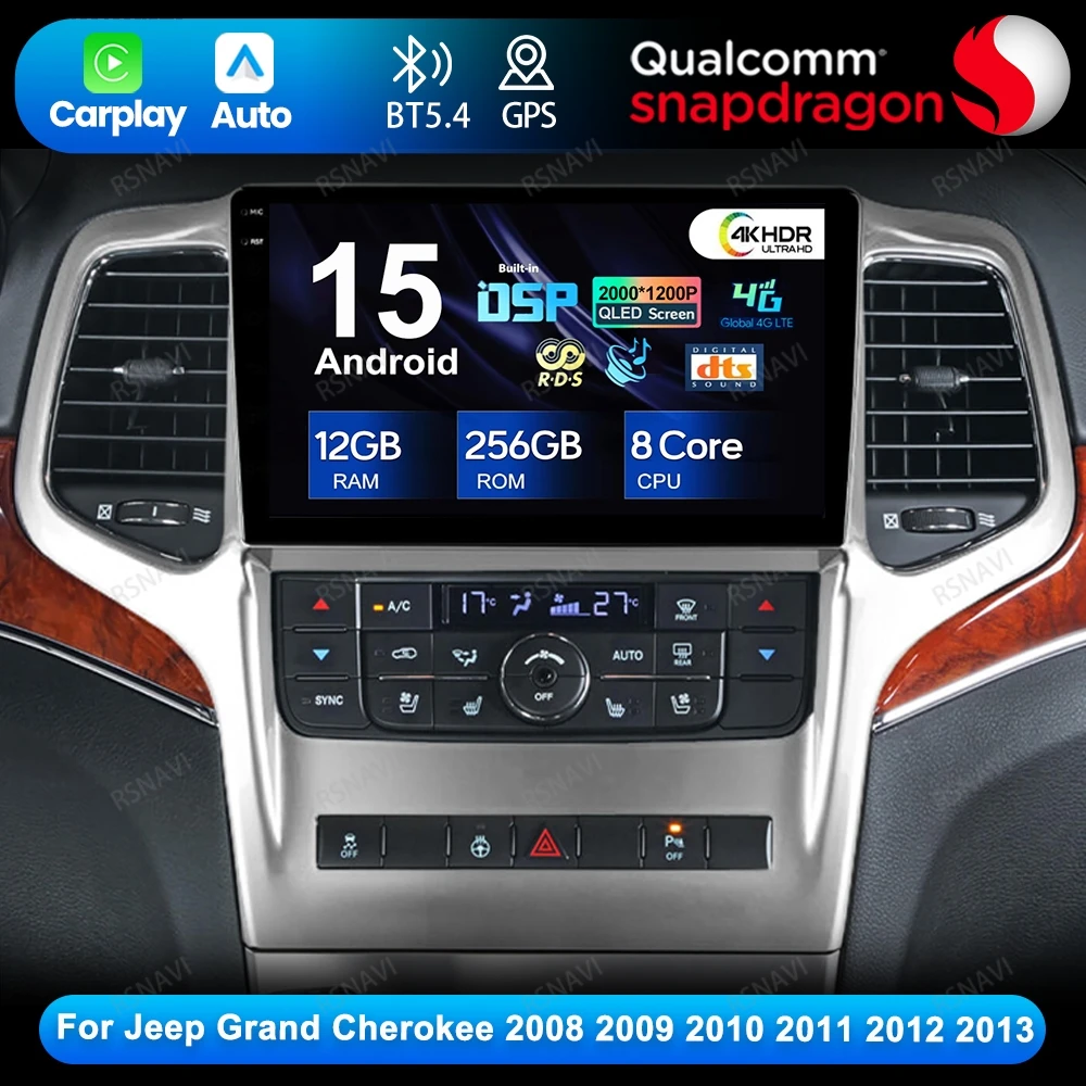 Android 15 для Jeep Grand Cherokee 2008 2009 2010 2011 2012 2013 5G WIFI навигация Viedo плеер DSP авторадио 4G LTE GPS DVD BT
Android 15 для Jeep Grand Cherokee 2008 2009 2010 2011 2012 2013 5G WIFI навигация Viedo плеер DSP авторадио 4G LTE GPS DVD BT