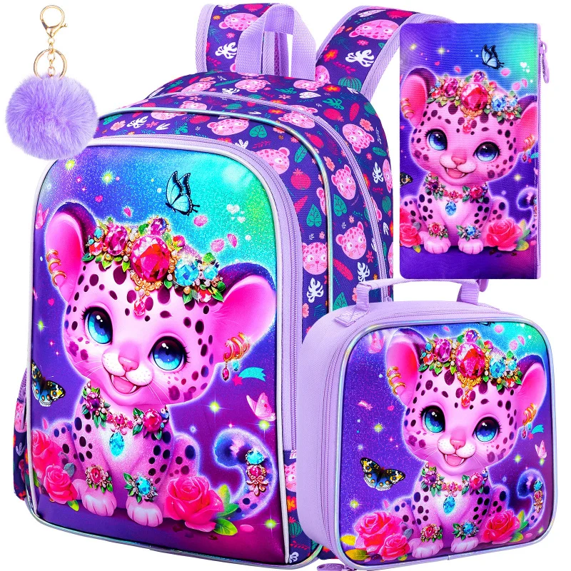 3Pcs Backpack for Girls, 16" Kids Bookbag with Lunch Box,Lion School Backpacks for Elementary Preschool Kindergarten (Purple)
3Pcs Backpack for Girls, 16" Kids Bookbag with Lunch Box,Lion School Backpacks for Elementary Preschool Kindergarten (Purple)