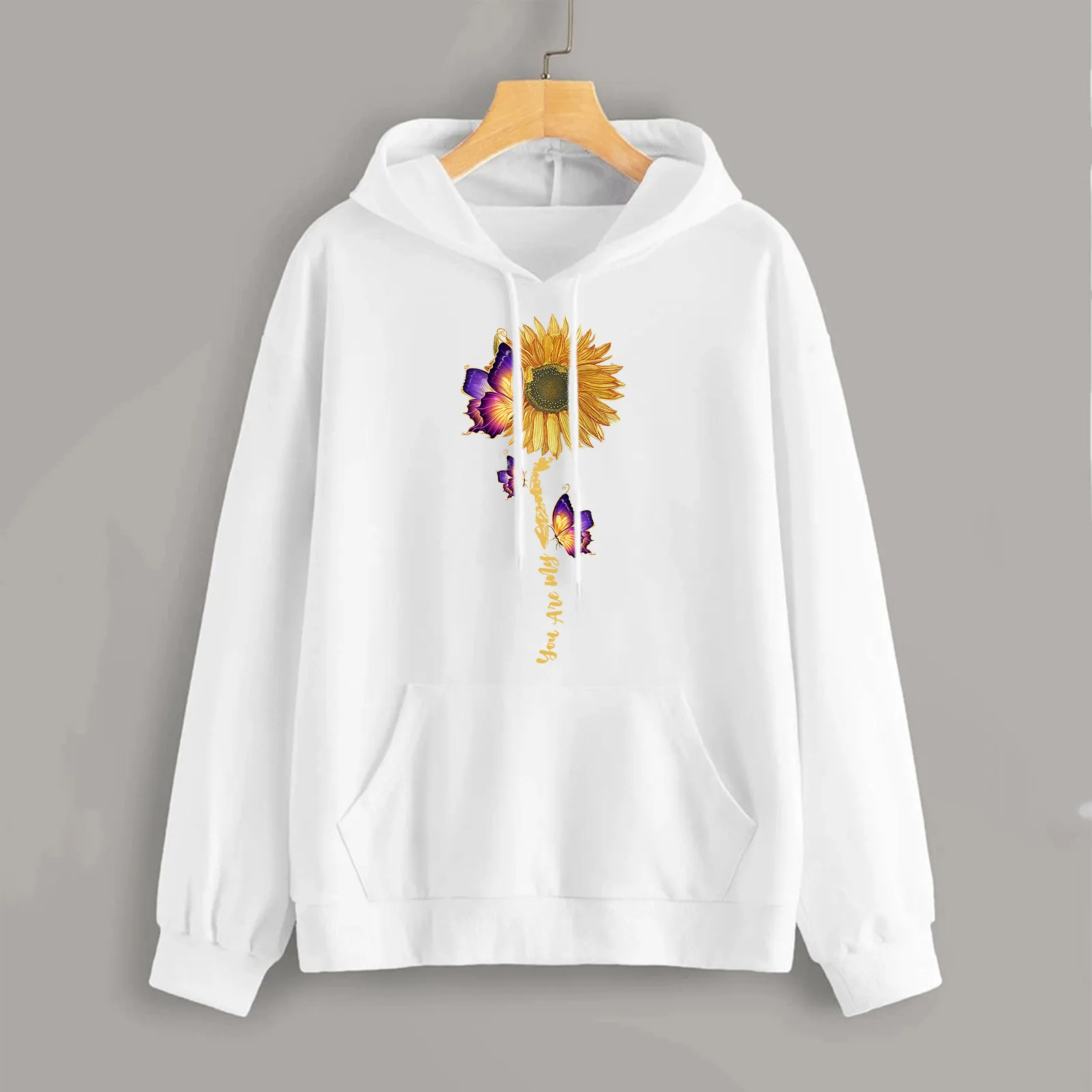 Women's Sweatshirts Casual Kawaii Sunflower Butterfly Pattern Print Hoodies Comfortable Casual Women's Clothing Autumn Top
Women's Sweatshirts Casual Kawaii Sunflower Butterfly Pattern Print Hoodies Comfortable Casual Women's Clothing Autumn Top