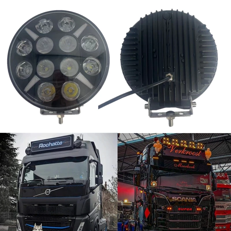 9 inch Round 100w Led Work Light 12V 24V Yellow White Led DRL Off Road Fog Lamp For Lada For Scania For DAF For VOLVO truck
9 inch Round 100w Led Work Light 12V 24V Yellow White Led DRL Off Road Fog Lamp For Lada For Scania For DAF For VOLVO truck