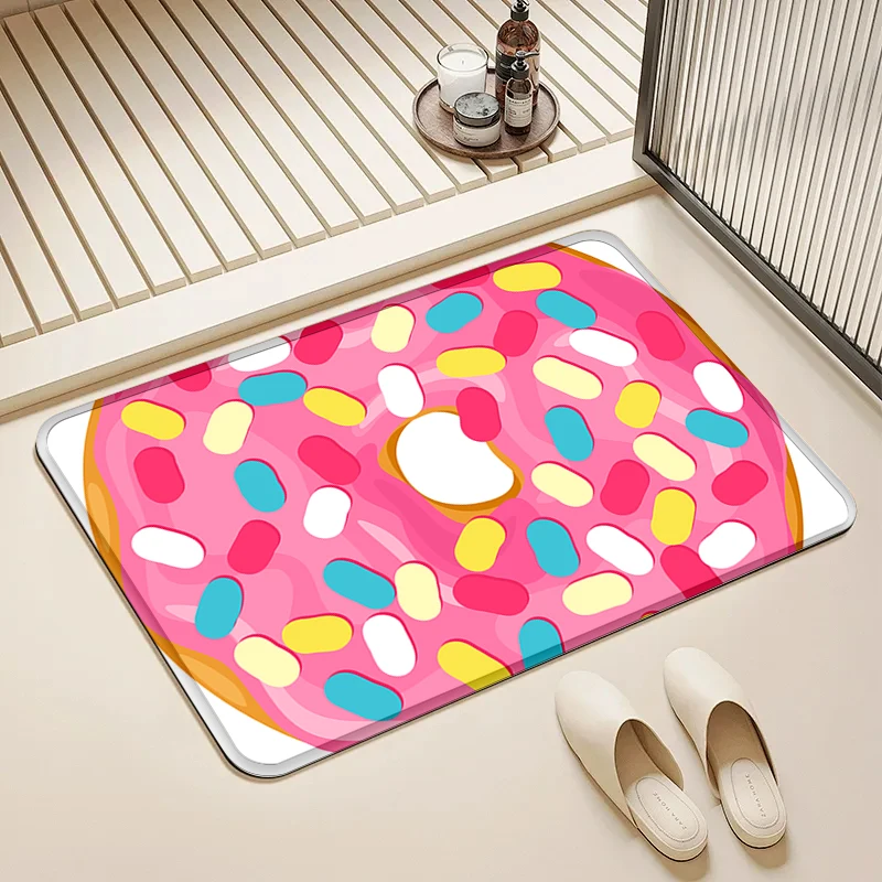 Giant Pink Donut Doormat Colorful Sprinkle Pattern Non-Slip Floor Mat Home Entrance Door Rug Cute Kitchen Bathroom Decor
Giant Pink Donut Doormat Colorful Sprinkle Pattern Non-Slip Floor Mat Home Entrance Door Rug Cute Kitchen Bathroom Decor