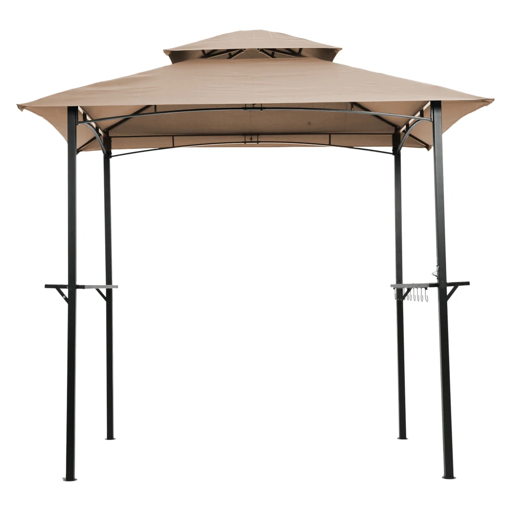 Outdoor Grill Gazebo 8 x 5 Ft, Shelter Tent, Double Tier Soft Top Canopy and Steel Frame with hook and Bar Counters,Khaki
Outdoor Grill Gazebo 8 x 5 Ft, Shelter Tent, Double Tier Soft Top Canopy and Steel Frame with hook and Bar Counters,Khaki