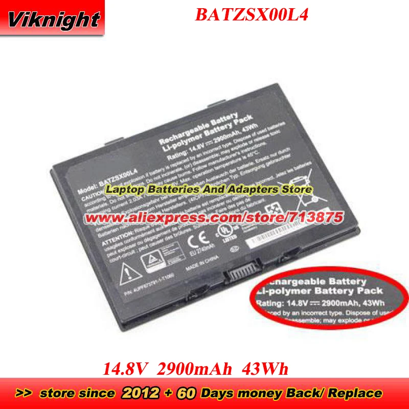 BATZSX00L4 Battery 14.8V 2900mAh 43Wh For Computing Tablet R12 Laptop Battery 4UPF673791-1-T1060 BATZSX01L4
BATZSX00L4 Battery 14.8V 2900mAh 43Wh For Computing Tablet R12 Laptop Battery 4UPF673791-1-T1060 BATZSX01L4