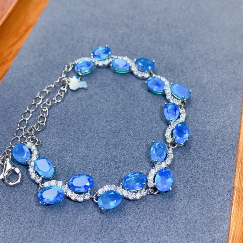Natural Blue Opal Bracelet for women silver 925 jewelry luxury gem stones 18k gold plated free shiping items
Natural Blue Opal Bracelet for women silver 925 jewelry luxury gem stones 18k gold plated free shiping items