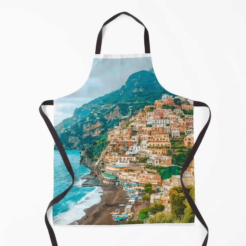 Positano View, Amalfi Coast Apron professional hairdressing Funny men's barbecue Apron
Positano View, Amalfi Coast Apron professional hairdressing Funny men's barbecue Apron