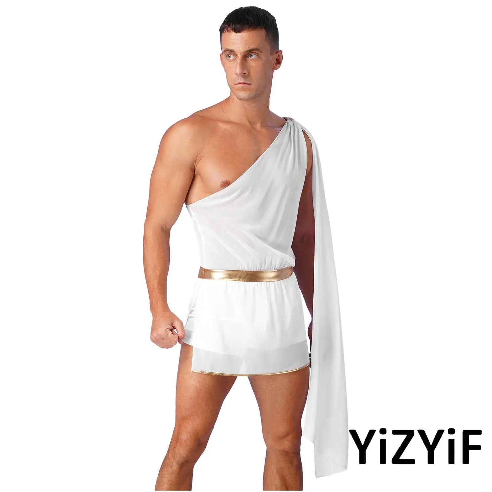 Mens Toga Costumes Halloween Cosplay Mr Toga Jumpsuit One Shoulder Shorts with Slit Skirt Bodysuit Nightclub Carnivals Dress Up 
Mens Toga Costumes Halloween Cosplay Mr Toga Jumpsuit One Shoulder Shorts with Slit Skirt Bodysuit Nightclub Carnivals Dress Up
