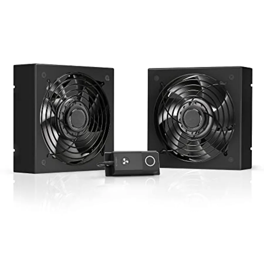 Rack ROOF Fan KIT Quiet Dual-Fans with Speed Controller for Cooling AV Home Theater Network 19" Racks
Rack ROOF Fan KIT Quiet Dual-Fans with Speed Controller for Cooling AV Home Theater Network 19" Racks