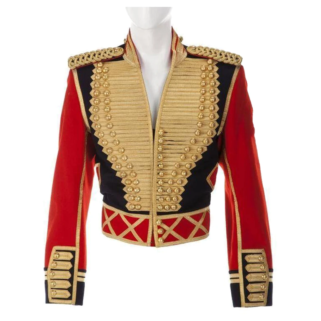 New Women Men’s Military Cosplay Costume Officer Jacket Mich-ael Red And Black Gothic Coat Halloween Fashion Military Jacket
New Women Men’s Military Cosplay Costume Officer Jacket Mich-ael Red And Black Gothic Coat Halloween Fashion Military Jacket