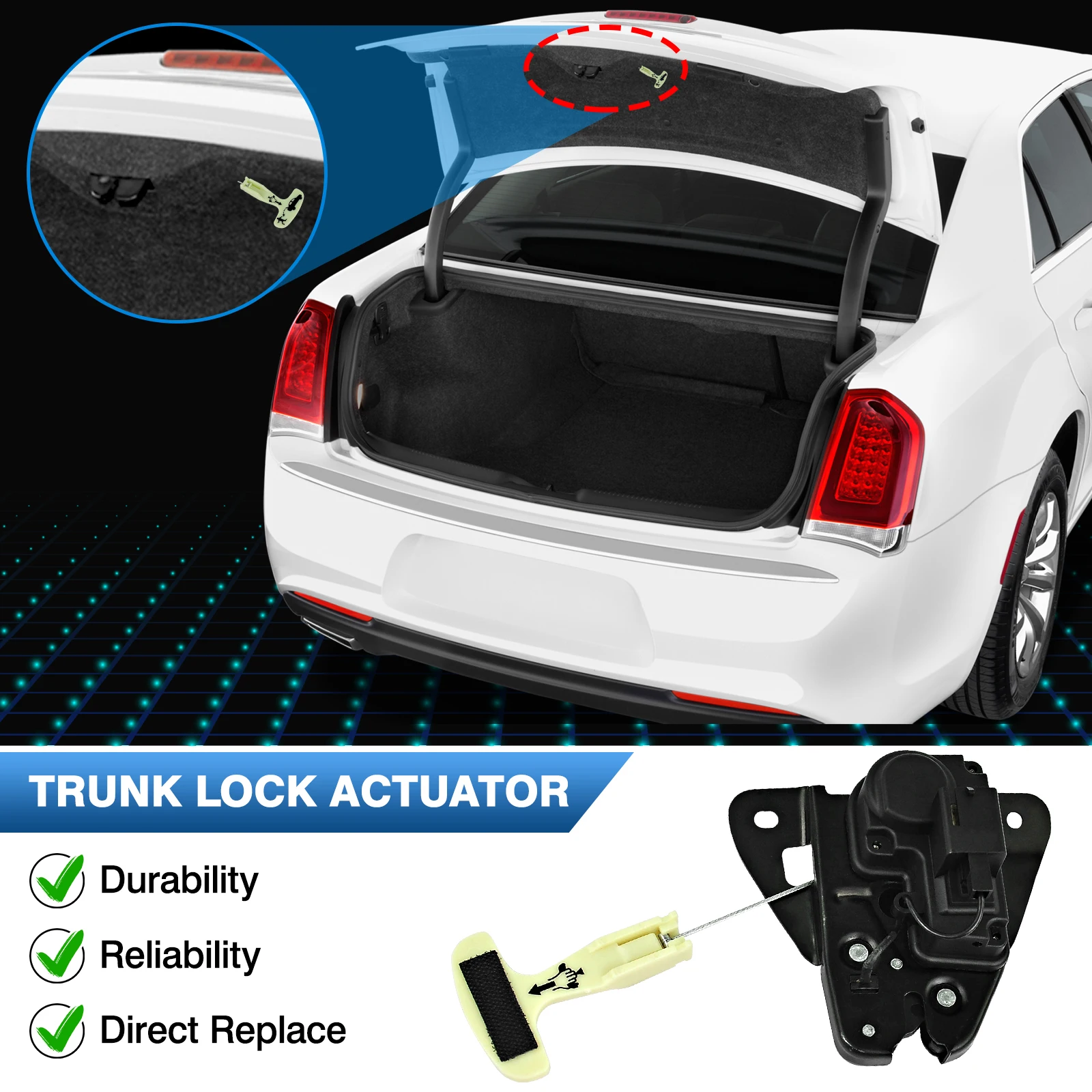 Car Tailgate Lock Trunk Latch Actuator Replace 5056244AA 5056244AB For Chrysler 200 300 Dodge Avenger Challenger Charger Dart
Car Tailgate Lock Trunk Latch Actuator Replace 5056244AA 5056244AB For Chrysler 200 300 Dodge Avenger Challenger Charger Dart