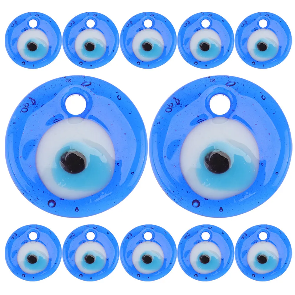 12Pcs Turkish Blue Evil Eye Glass Beads for Jewelry Making Flat Round DIY Charms Pre-Drilled Hole Exquisite Borosilicate Glass
12Pcs Turkish Blue Evil Eye Glass Beads for Jewelry Making Flat Round DIY Charms Pre-Drilled Hole Exquisite Borosilicate Glass