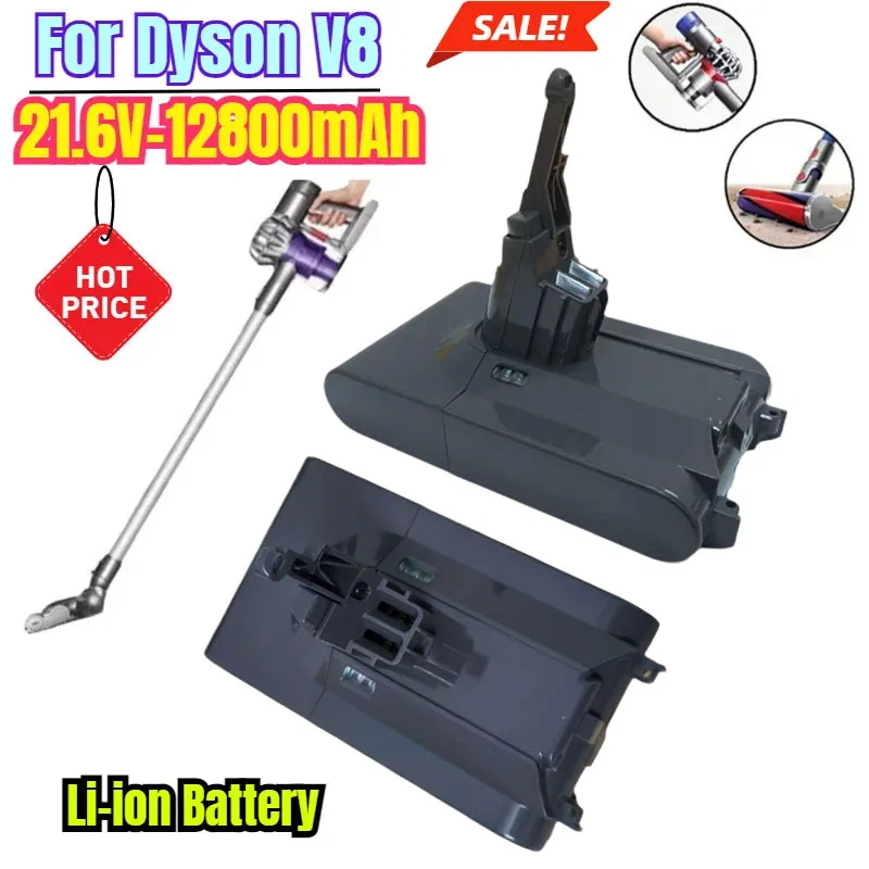 For Dyson 21.6V V8 12800mAh Battery Absolute Fluffy/Animal Li-ion Vacuum Cleaner Rechargeable Battery18650 A-level Battery Cells
For Dyson 21.6V V8 12800mAh Battery Absolute Fluffy/Animal Li-ion Vacuum Cleaner Rechargeable Battery18650 A-level Battery Cells