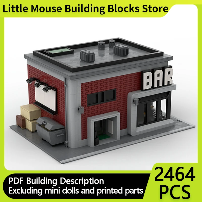 Модель City Street View MOC, строительные кирпичи, современный стиль, бар, модульная технология, подарки, праздник, сборка, детские игрушки, костюм
Модель City Street View MOC, строительные кирпичи, современный стиль, бар, модульная технология, подарки, праздник, сборка, детские игрушки, костюм