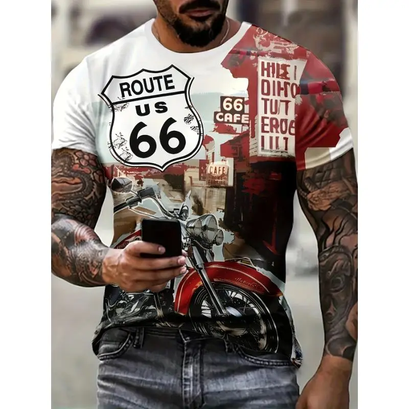 3D 66 Digital Print Short Sleeve T-Shirt Casual Fitness Sports Running Crew Neck Regular Fit for All-Season Daily & Party Wear
3D 66 Digital Print Short Sleeve T-Shirt Casual Fitness Sports Running Crew Neck Regular Fit for All-Season Daily & Party Wear