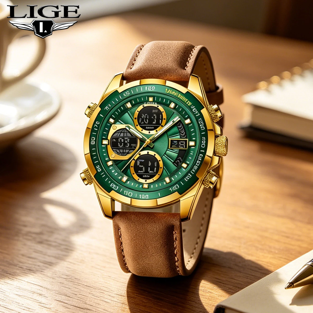 LIGE Top Watches for Men Leather Mens Military Sport Waterproof Watch Quartz WristWatch Chronograph Male Clock
LIGE Top Watches for Men Leather Mens Military Sport Waterproof Watch Quartz WristWatch Chronograph Male Clock