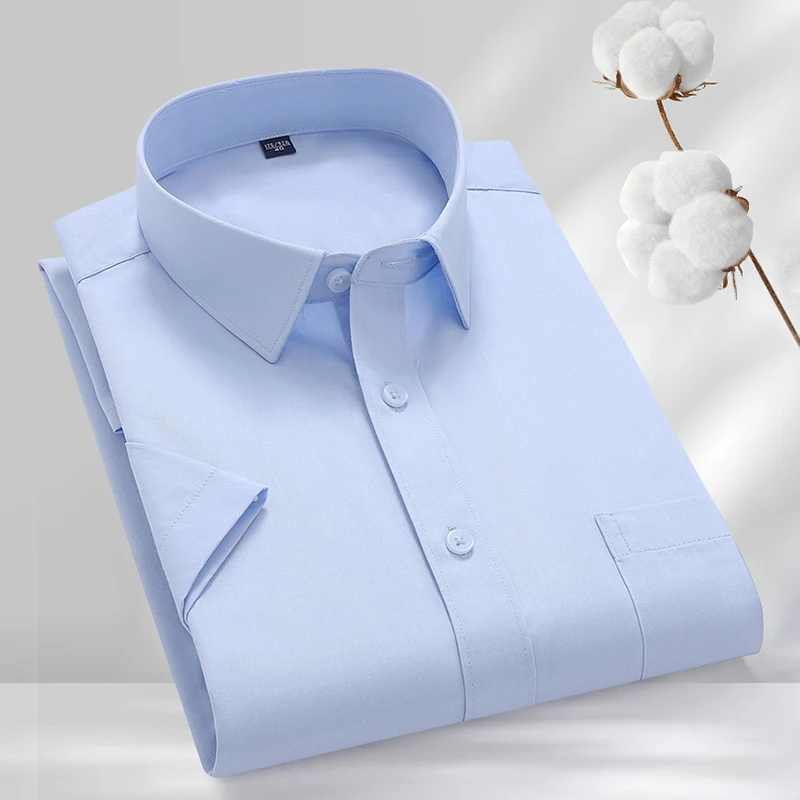 2025 Men's Business Formal Cotton Shirt Short Sleeve Summer Fashion Dress Shirt Comfortable Breathable Clothing for Men
2025 Men's Business Formal Cotton Shirt Short Sleeve Summer Fashion Dress Shirt Comfortable Breathable Clothing for Men