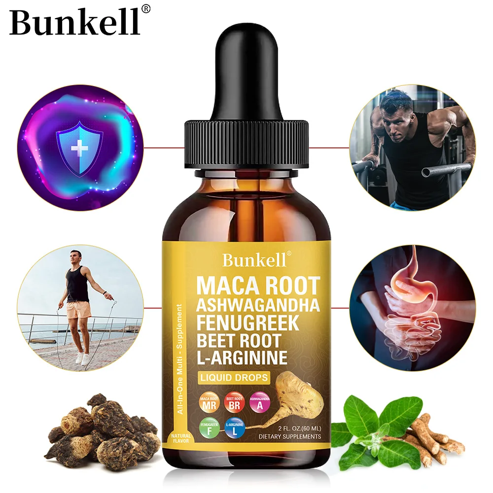 Maca Root Liquid Drops - 60ml, with Fenugreek Beetroot Liquid Multivitamin, Mood, Energy, Immunity, Vitality Support Supplement
Maca Root Liquid Drops - 60ml, with Fenugreek Beetroot Liquid Multivitamin, Mood, Energy, Immunity, Vitality Support Supplement