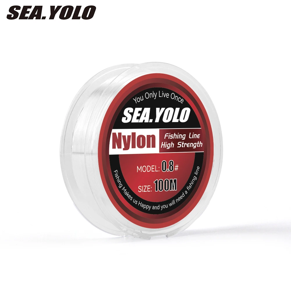 Sea Yolo 100m 0.148-0.5mm 8.58-40.48Lb Nylon Fishing Line With Super Strong Pulling Force Fishing Accessories
Sea Yolo 100m 0.148-0.5mm 8.58-40.48Lb Nylon Fishing Line With Super Strong Pulling Force Fishing Accessories