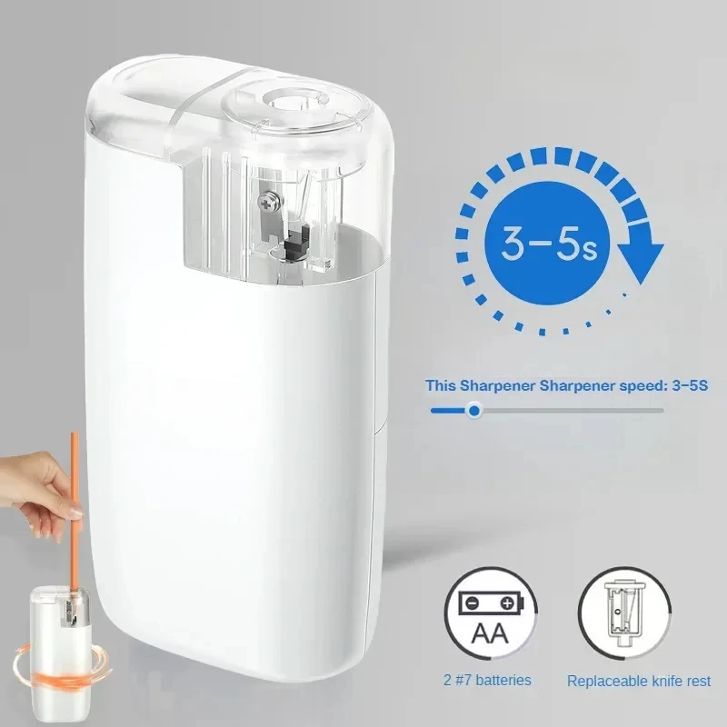 Electric Pencil Sharpener Portable Art Multifunctional Pencil Sharpener Battery Powered Replaceable Knife Rest Student Supplies
Electric Pencil Sharpener Portable Art Multifunctional Pencil Sharpener Battery Powered Replaceable Knife Rest Student Supplies