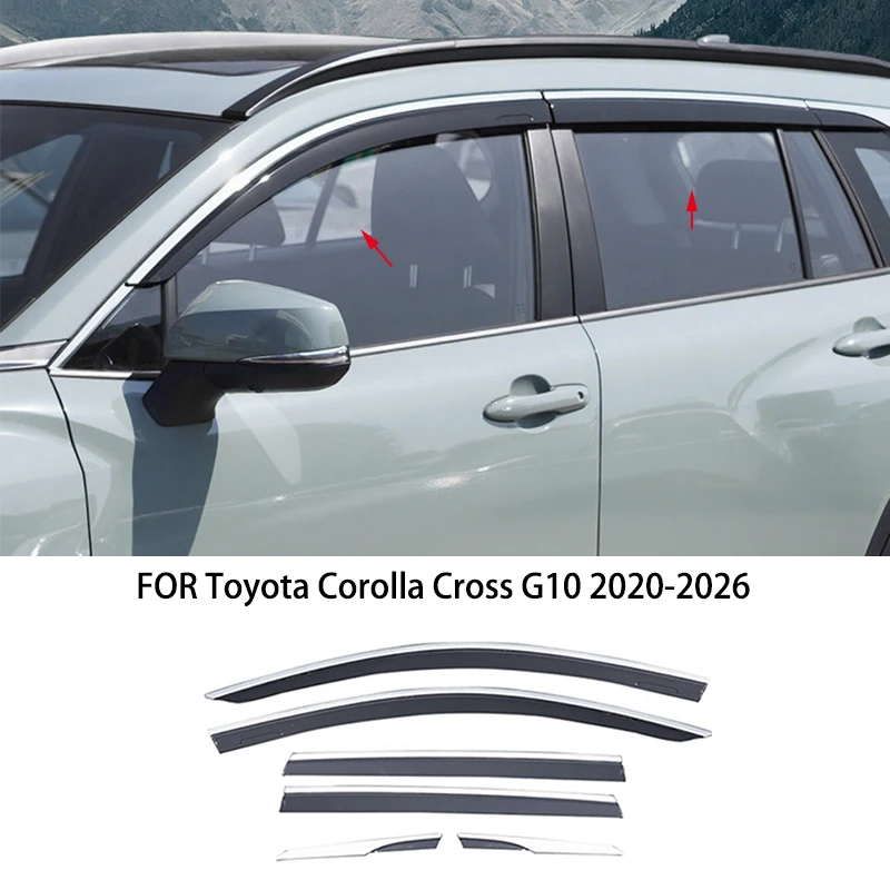 Car accessories FIT FOR Toyota Corolla Cross G10 2020-2026 ABS waterproof Door Window Visor Vent Shades Sun Rain Guard
Car accessories FIT FOR Toyota Corolla Cross G10 2020-2026 ABS waterproof Door Window Visor Vent Shades Sun Rain Guard