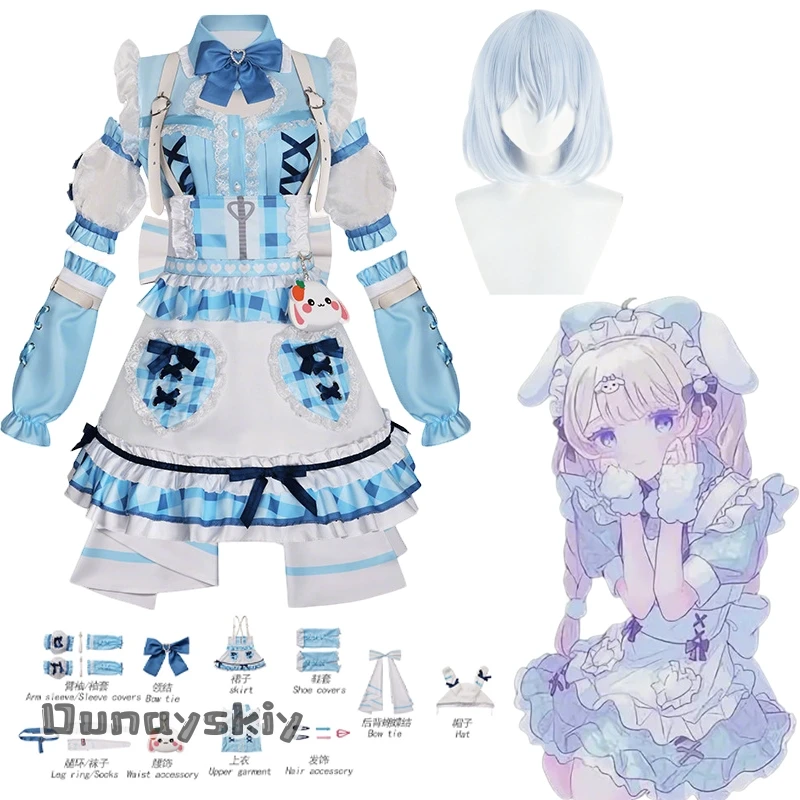 Kurata Mashiro Cosplay BanG Dream! Girls Band Party! Costume Blue Lolita Maid Dress Costumes For Girls Woman Halloween Disguise
Kurata Mashiro Cosplay BanG Dream! Girls Band Party! Costume Blue Lolita Maid Dress Costumes For Girls Woman Halloween Disguise