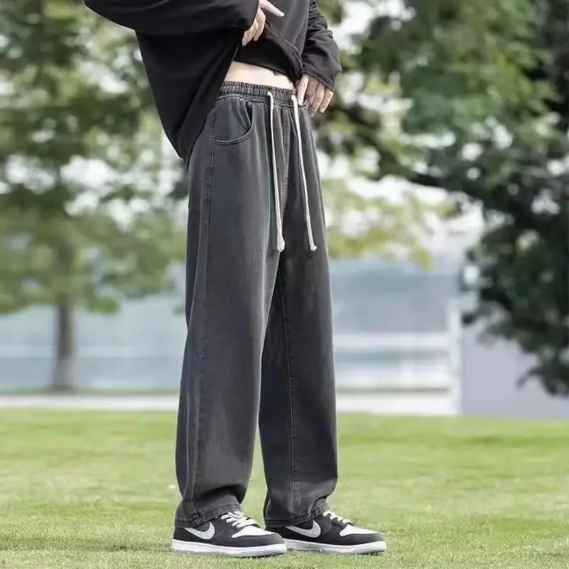 Мужские джинсы Американские свободные широкие брюки Свободные прямые повседневные брюки Уличные мешковатые джинсы в стиле хип-хоп Черный Серый Синий Уличная мужская одежда
Мужские джинсы Американские свободные широкие брюки Свободные прямые повседневные брюки Уличные мешковатые джинсы в стиле хип-хоп Черный Серый Синий Уличная мужская одежда