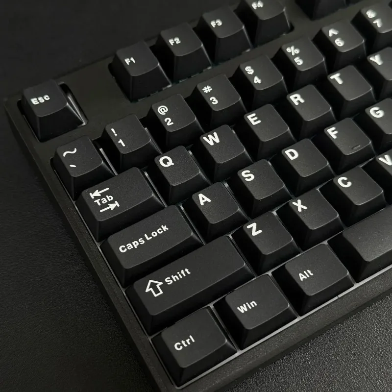 Classic black opaque PBT keycap original height universal for 61 68 75 87 104 mechanical keyboard
Classic black opaque PBT keycap original height universal for 61 68 75 87 104 mechanical keyboard
