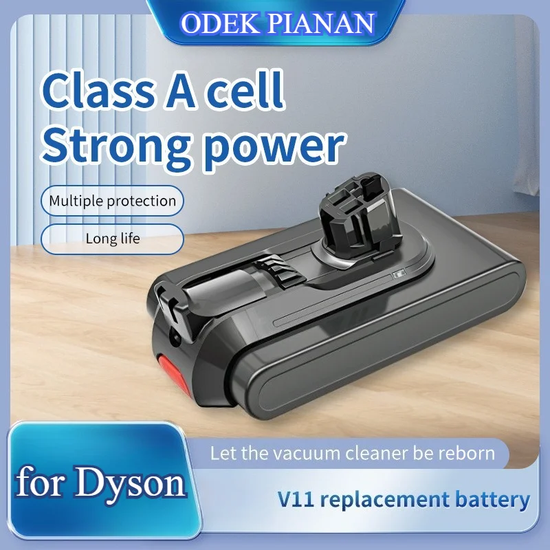 6500mAh Replacement Battery for Dyson V11 Vacuum Cleaner 21.6V Li-ion Battery Pack Compatible with Long Runtime Fast Charging
6500mAh Replacement Battery for Dyson V11 Vacuum Cleaner 21.6V Li-ion Battery Pack Compatible with Long Runtime Fast Charging