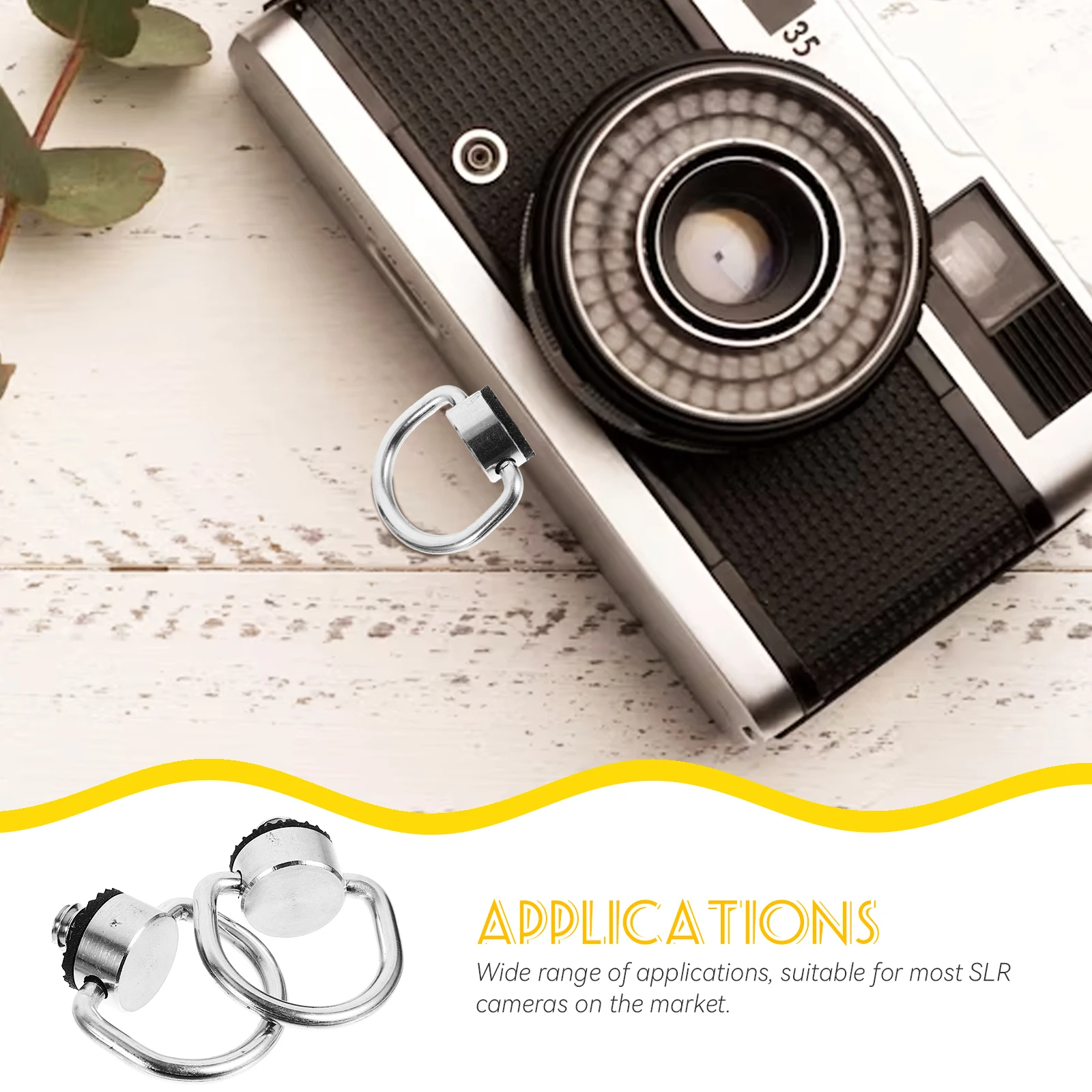 2pcs Camera Screw 1/4-20 Thread D-Ring Mounting Bracket Stainless Steel Quick Release Tripod Plate Photography Accessories
2pcs Camera Screw 1/4-20 Thread D-Ring Mounting Bracket Stainless Steel Quick Release Tripod Plate Photography Accessories