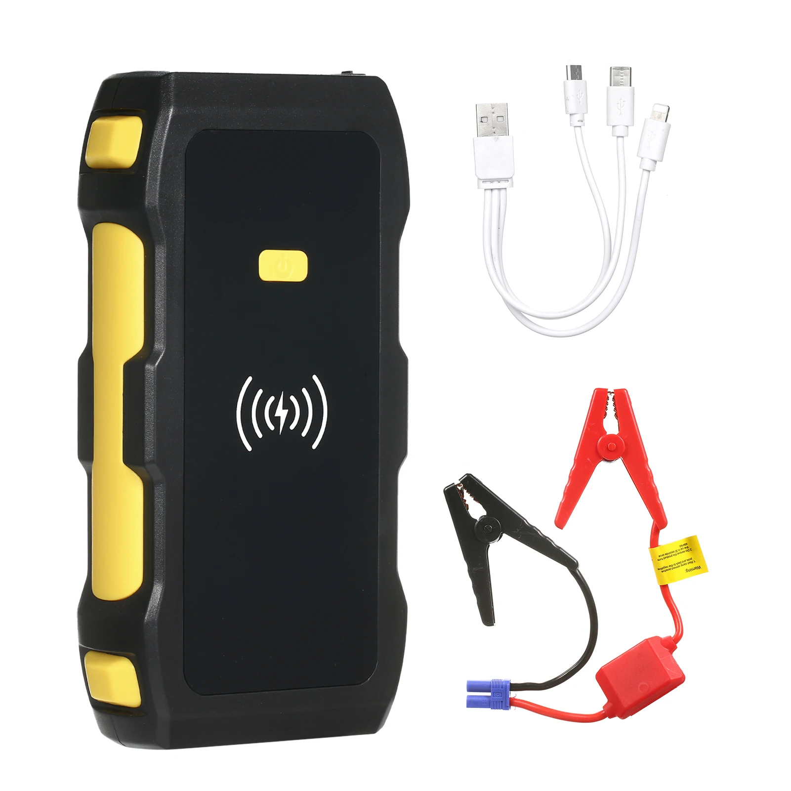 Strong Power Car Jump Starter and Power Bank Large Capacity 1200A Peak 12V Portable Car Battery Starter with LED Light/USB Wirel
Strong Power Car Jump Starter and Power Bank Large Capacity 1200A Peak 12V Portable Car Battery Starter with LED Light/USB Wirel