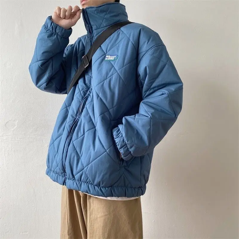 Winter Stand Collar Cotton-padded Overcoat Couple Thickened Loose Casual High Street Personality Simple Parkas Male Clothes
Winter Stand Collar Cotton-padded Overcoat Couple Thickened Loose Casual High Street Personality Simple Parkas Male Clothes