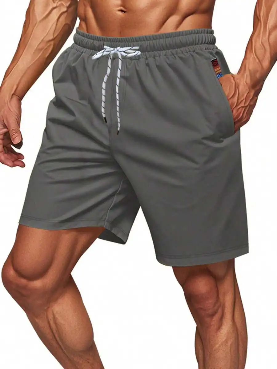 Men Summer Drawstring Shorts Casual Solid Color Elastic Loose Joggers With Pockets For Workout Beach Streetwear
Men Summer Drawstring Shorts Casual Solid Color Elastic Loose Joggers With Pockets For Workout Beach Streetwear