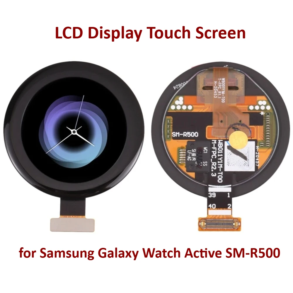 Original LCD Screen for Samsung Galaxy Watch Active SM-R500 with Digitizer Full Assembly Watch Display Repair Replacement Part
Original LCD Screen for Samsung Galaxy Watch Active SM-R500 with Digitizer Full Assembly Watch Display Repair Replacement Part