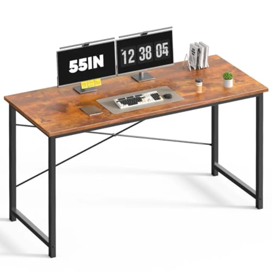55 Inch Computer Office Desk Writing Gaming Study Work Large Desks for Bedroom Home Office with Metal Frame Simple Modern PC Ta
55 Inch Computer Office Desk Writing Gaming Study Work Large Desks for Bedroom Home Office with Metal Frame Simple Modern PC Ta