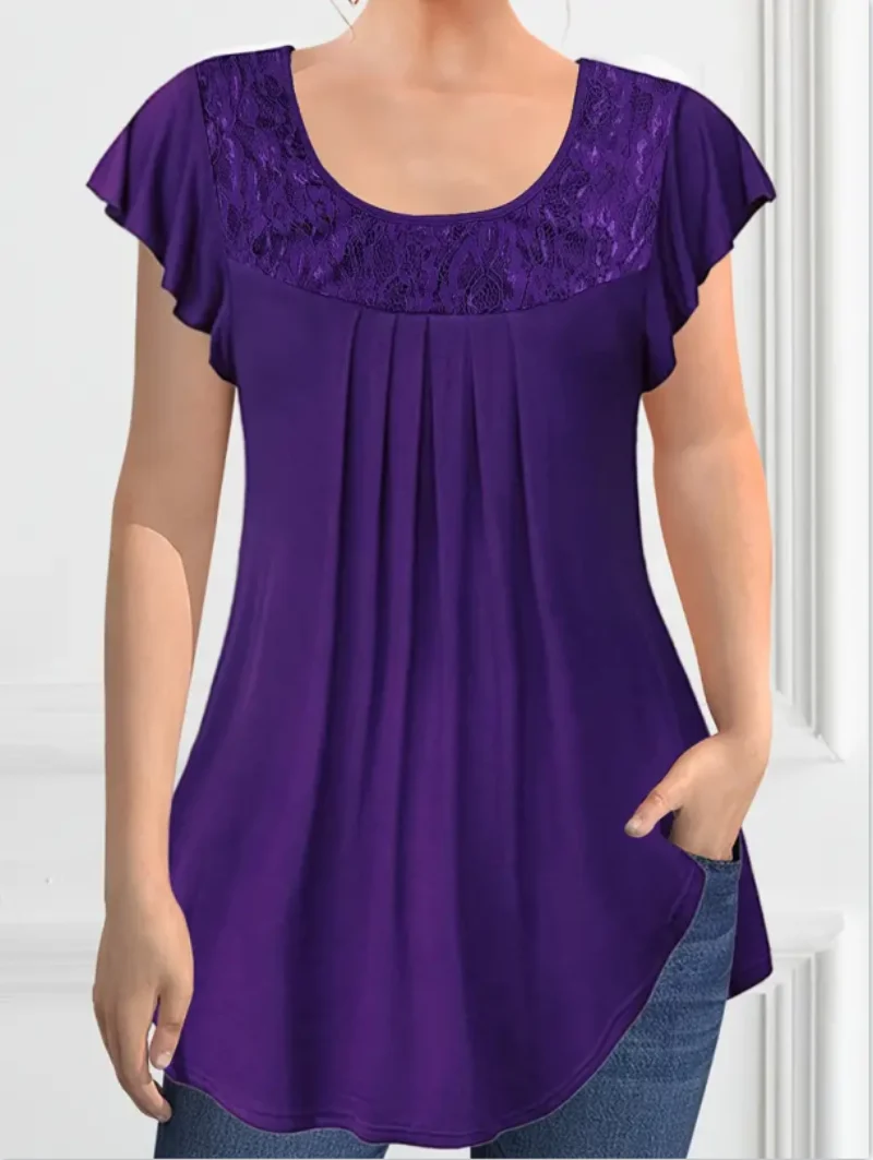 2024 Summer Round Neck Short Sleeve Tee Tops Fashion Women's T-shirt Loose Retro Pink Slim Summer Female Top Clothing
2024 Summer Round Neck Short Sleeve Tee Tops Fashion Women's T-shirt Loose Retro Pink Slim Summer Female Top Clothing