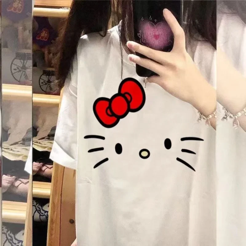 2024 Summer Tee Women Clothing Harajuku Japanese Cute Hello Kitty Graffiti Loose Short Sleeve T-shirt Y2k Top Graphic T Shirts
2024 Summer Tee Women Clothing Harajuku Japanese Cute Hello Kitty Graffiti Loose Short Sleeve T-shirt Y2k Top Graphic T Shirts