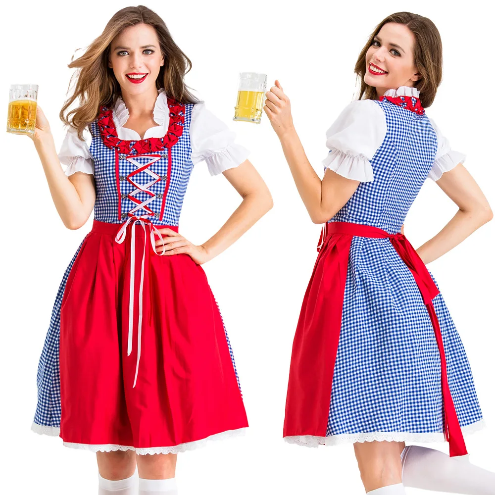 New German Munich Oktoberfest Women's Cosplay Costume Halloween Bavaria Ethnic Carnival Party Stage Performance Costume Dress
New German Munich Oktoberfest Women's Cosplay Costume Halloween Bavaria Ethnic Carnival Party Stage Performance Costume Dress