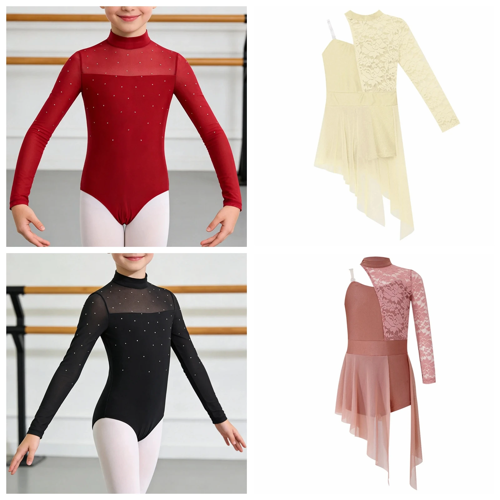 Kids Girls Ballet Dance Costume Gymnastics Leotards Jumpsuits Mesh Patchwork Teens Acrobatics Bodysuit Keyhole Back Dancewear
Kids Girls Ballet Dance Costume Gymnastics Leotards Jumpsuits Mesh Patchwork Teens Acrobatics Bodysuit Keyhole Back Dancewear