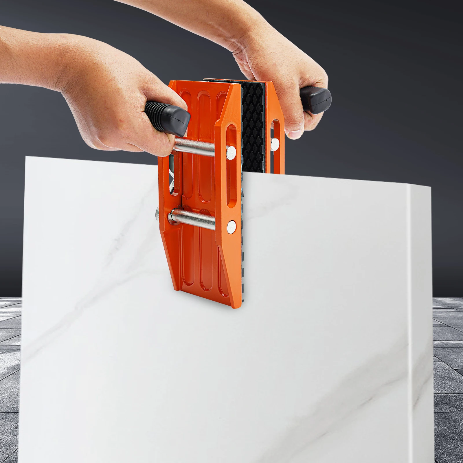 Professional Double-Handed Glass Lifting Clamp - 440lbs Capacity, Non-Slip PVC Handles - Safe for Glass,Stone & Smooth Materials
Professional Double-Handed Glass Lifting Clamp - 440lbs Capacity, Non-Slip PVC Handles - Safe for Glass,Stone & Smooth Materials