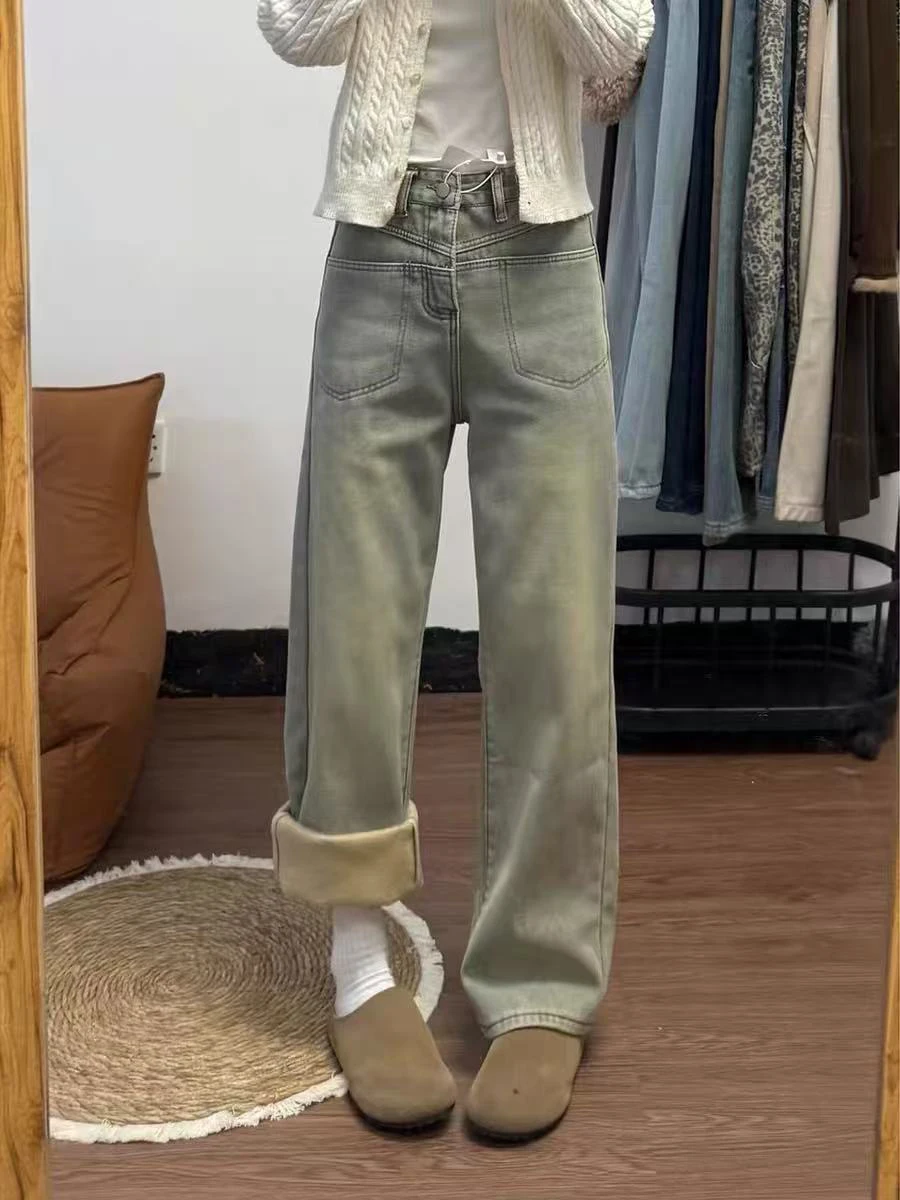 plus Size Fce Lined Thi Denim Pants Women Winter Loose High Waist Slim Straight Wide Leg Jeans Casual High Waist Loose Fit
plus Size Fce Lined Thi Denim Pants Women Winter Loose High Waist Slim Straight Wide Leg Jeans Casual High Waist Loose Fit