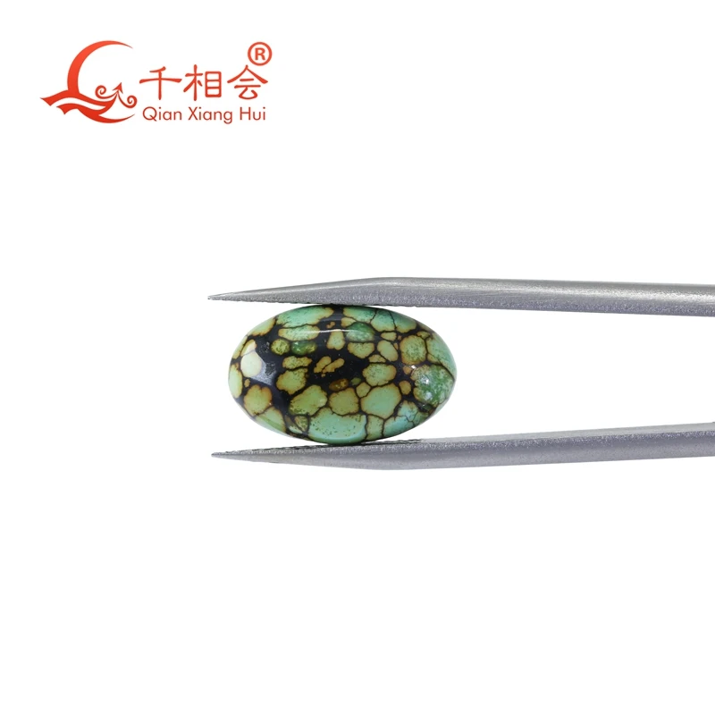 Natural 6.15ct Turquoise Oval Shape Cabochon Blue Green with Brown Pattern Loose Gemstone with GTC Certificate Jewelry Making
Natural 6.15ct Turquoise Oval Shape Cabochon Blue Green with Brown Pattern Loose Gemstone with GTC Certificate Jewelry Making