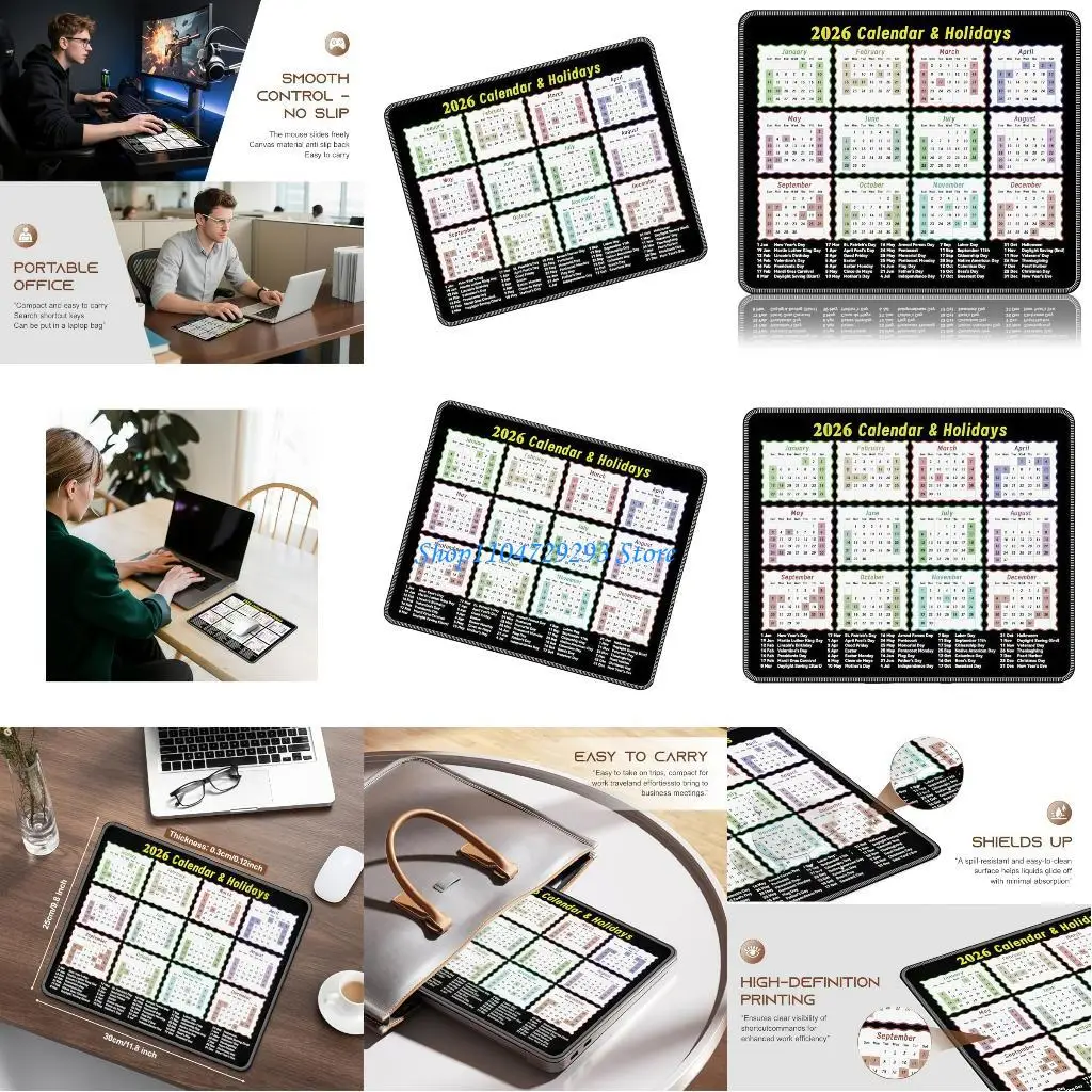 Y2GD Practical Desk Accessory Mouse Pad Featuring 2026 Calendar For Productive Life Management And Soft Touches Surfaces
Y2GD Practical Desk Accessory Mouse Pad Featuring 2026 Calendar For Productive Life Management And Soft Touches Surfaces