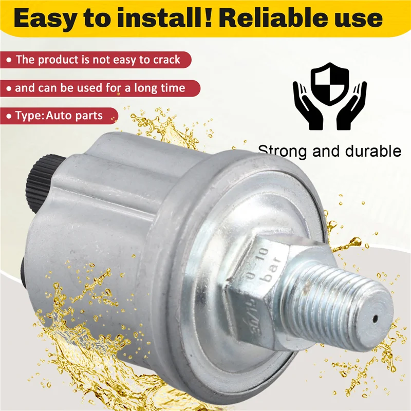 Engine Part 0-10Bar NPT1/4 Oil Pressure Sensor Oil Pressure Gauge Sender For Generator Car Boat B
Engine Part 0-10Bar NPT1/4 Oil Pressure Sensor Oil Pressure Gauge Sender For Generator Car Boat B