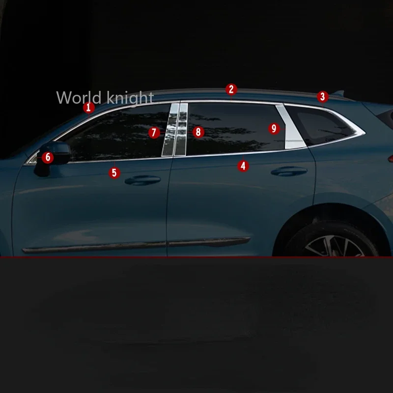 Аксессуары для Haval Jolion 2021, накладка на окно автомобиля из нержавеющей стали, хромированная стильная пластина, украшение для внешнего корпуса
Аксессуары для Haval Jolion 2021, накладка на окно автомобиля из нержавеющей стали, хромированная стильная пластина, украшение для внешнего корпуса
