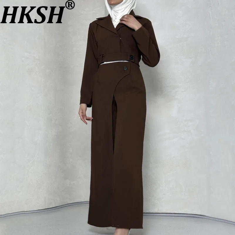 HKSH осенний новый женский шикарный костюм из двух предметов, элегантное модное короткое пальто, двухслойные повседневные брюки асимметричного дизайна HK10658
HKSH осенний новый женский шикарный костюм из двух предметов, элегантное модное короткое пальто, двухслойные повседневные брюки асимметричного дизайна HK10658