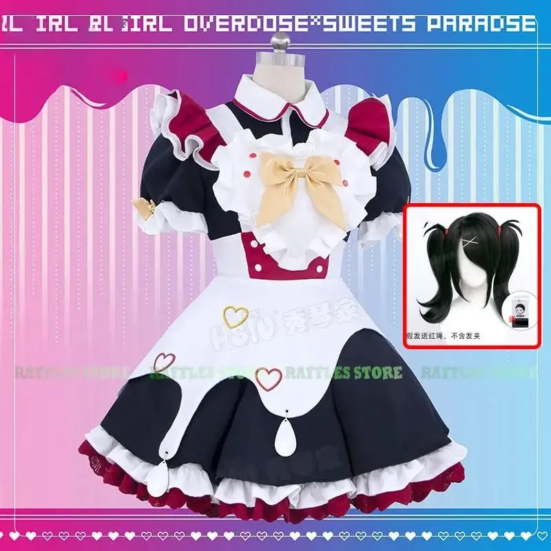 Az15Needy Girl Overdose KAngel Streamer Ame Косплей Костюм Парик Новый костюм горничной Одежда для вечеринок Хэллоуин Женское милое сексуальное платье Pre-
Az15Needy Girl Overdose KAngel Streamer Ame Косплей Костюм Парик Новый костюм горничной Одежда для вечеринок Хэллоуин Женское милое сексуальное платье Pre-