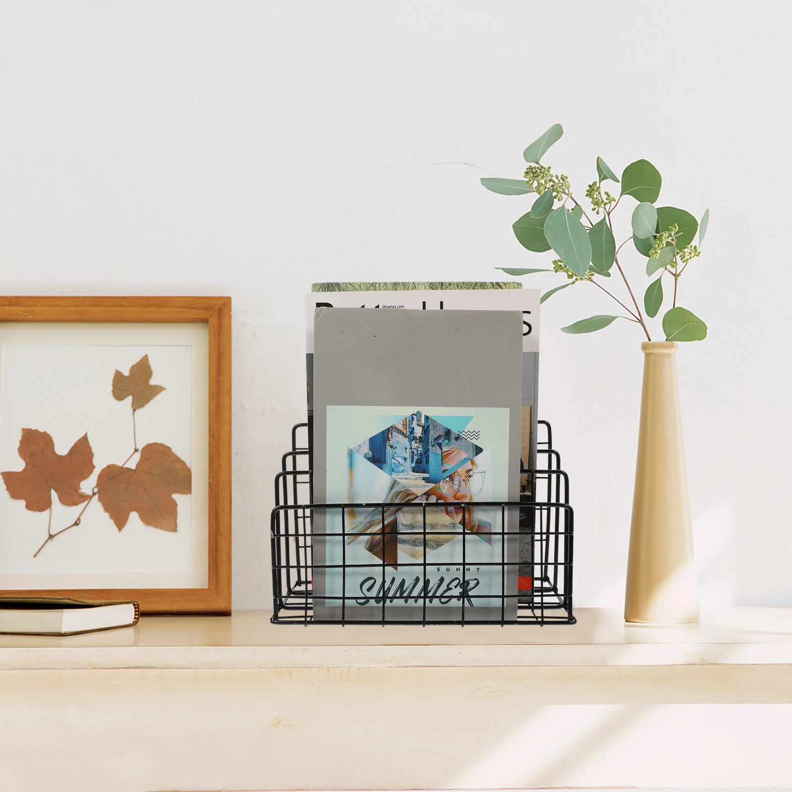 Wrought Iron File Holder Desktop Bookshelf Metal Magazine Office Accessories Document Plate Organizer
Wrought Iron File Holder Desktop Bookshelf Metal Magazine Office Accessories Document Plate Organizer